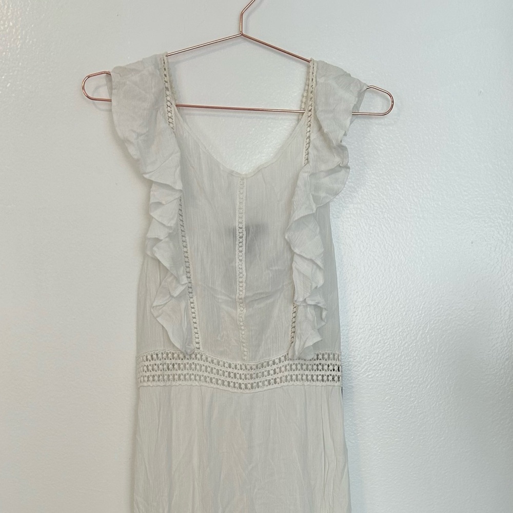 White boho maxi dress
